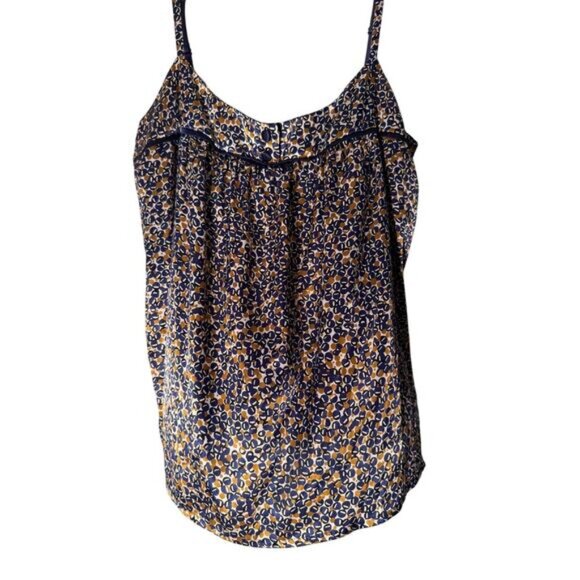 Navy/Gold Cami Silky Woman's Size Large - Picture 1 of 3